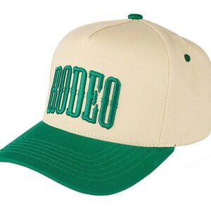NWT Rodeo Green Trucker Snapback Everyday Hat